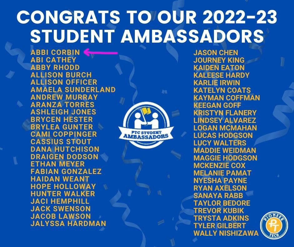 student ambassador list